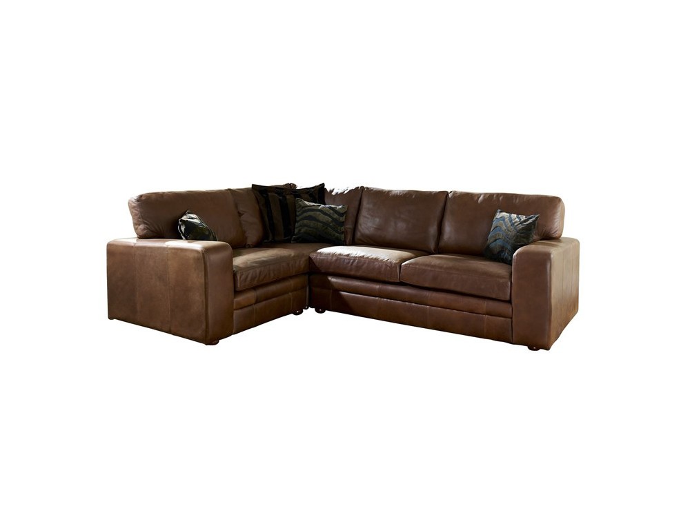 Brown Leather Corner Sofa Abbey The English Sofa Company