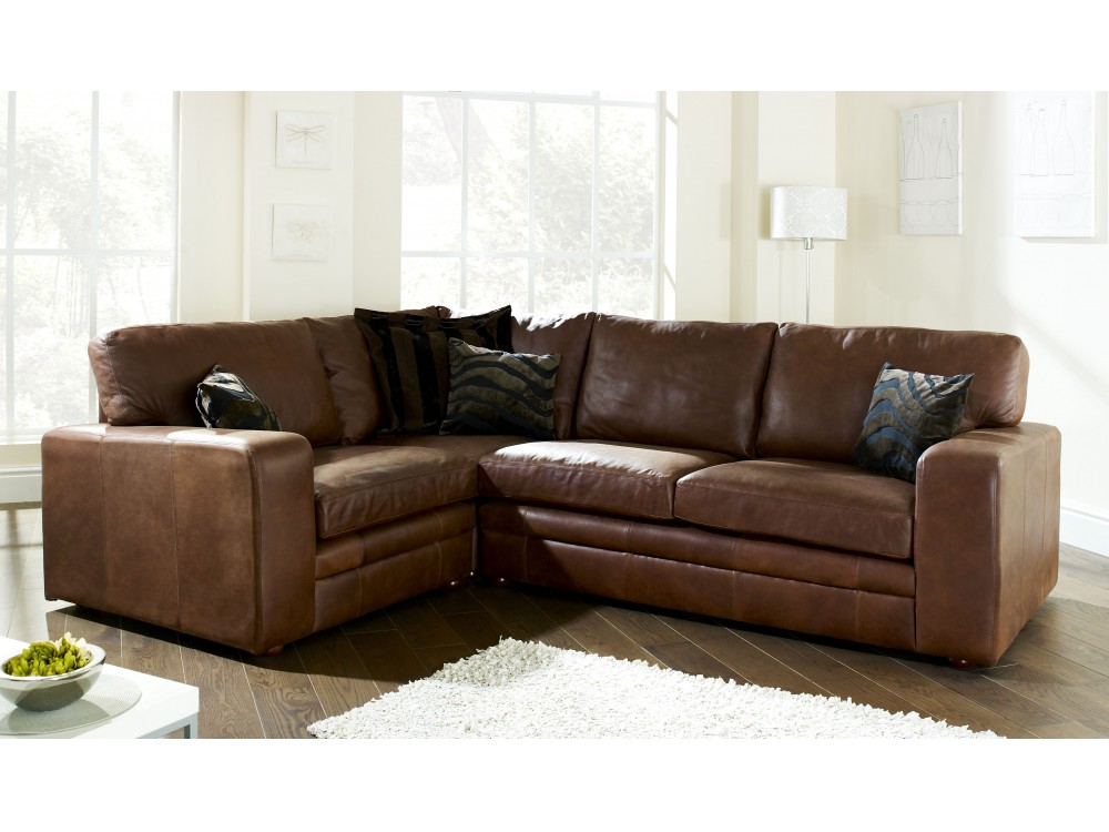 leather corner sofa bed