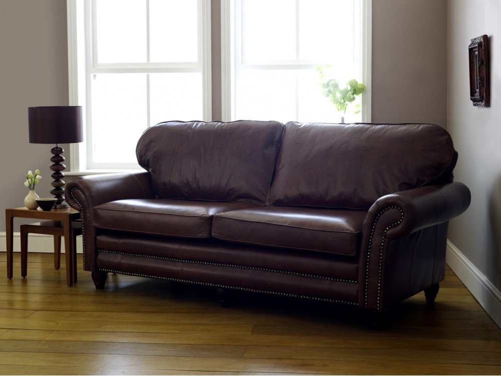 Traditional Leather Sofa Cromwell The English Sofa Company