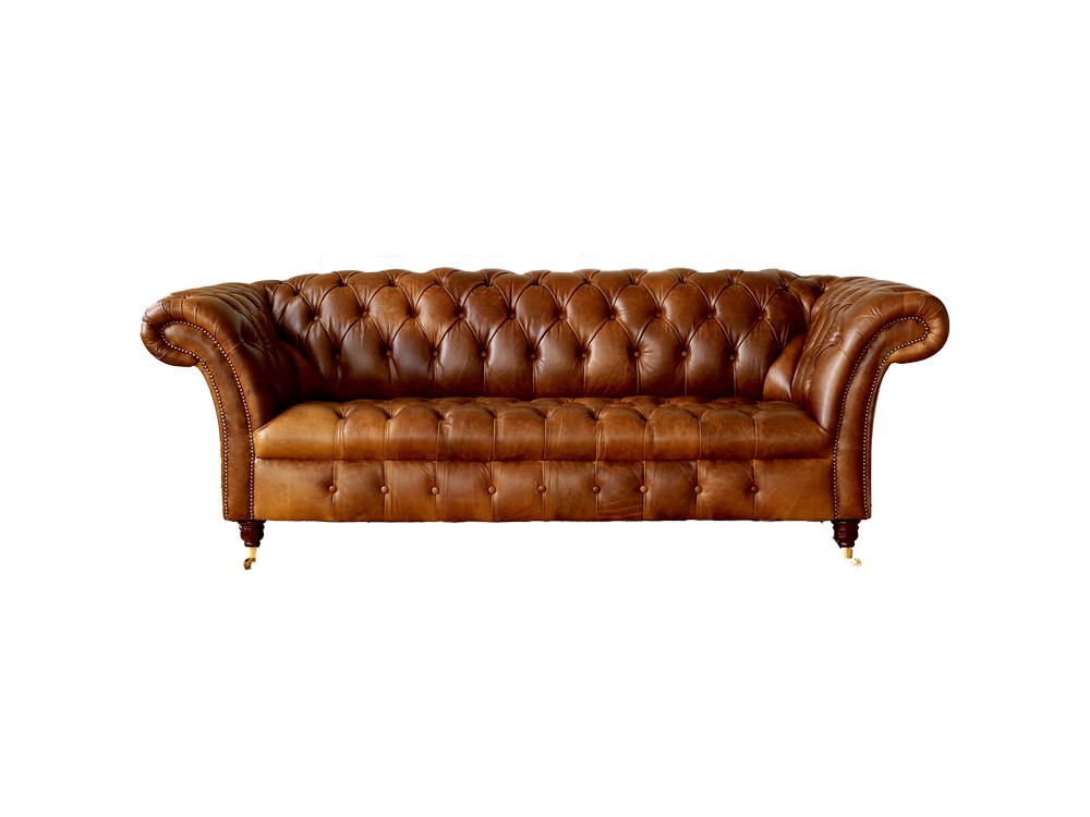 The Barrington Vintage Leather Chesterfield Sofa