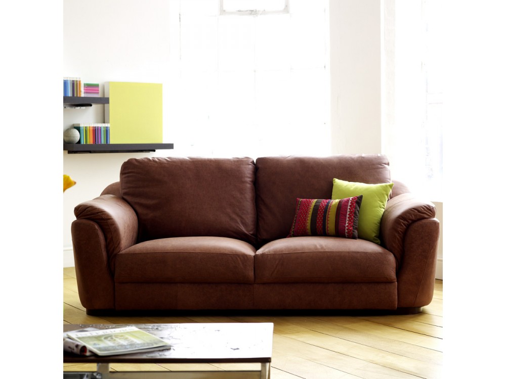 Pocket Sprung Leather Sofa Milan English Sofa Company