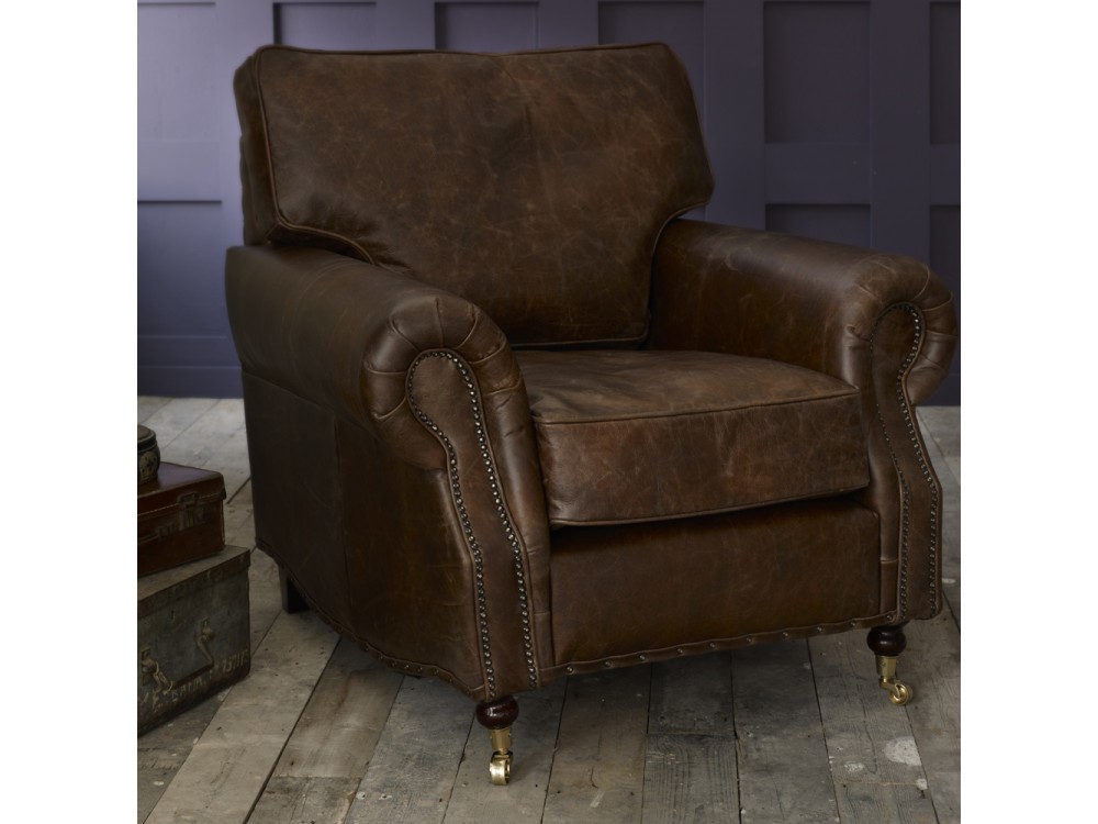 The Arlington Vintage Leather Sofa