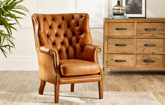 Dunham Spoon Back Wing Chair