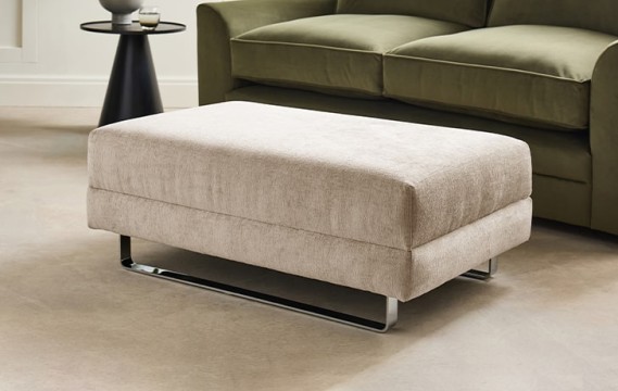 Wellington Fabric Footstool