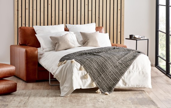 Abbey Leather Sofa Bed