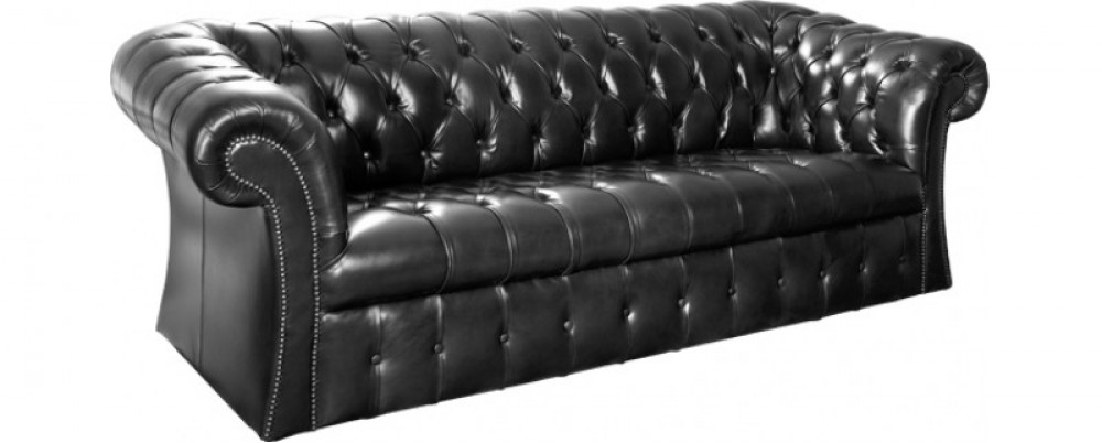 Beckett Buttoned Leather Sofa