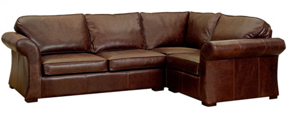 Comfy leather corner sofa sale