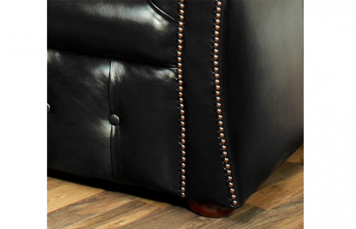 Beckett Buttoned Leather Sofa