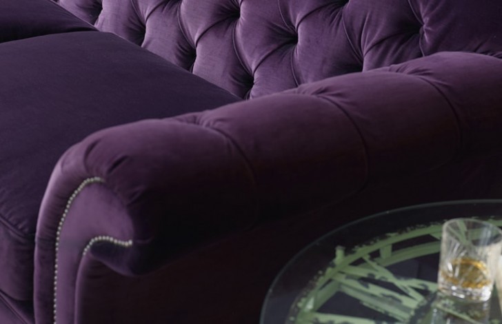 Crompton Vintage Fabric Sofa