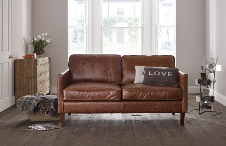 Columbus Small Leather Sofa | Leather Sofas