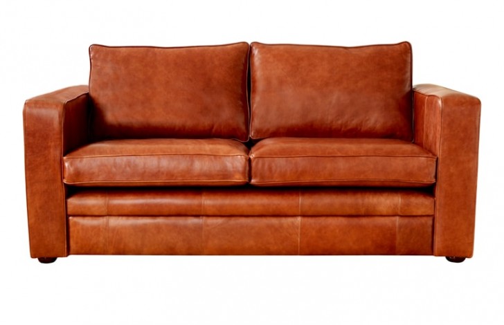 Compact clearance leather sofa