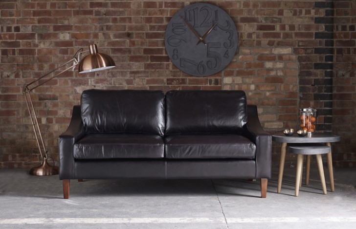 Hilary Modern Leather Sofa