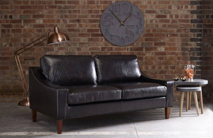 Hilary Modern Leather Sofa