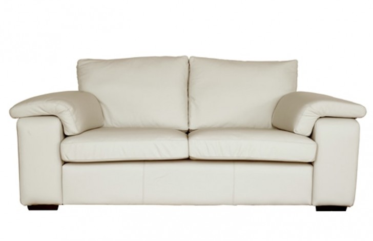 Sirocco White leather sofa