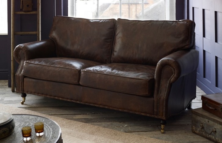 Arlington Studded Leather Sofa