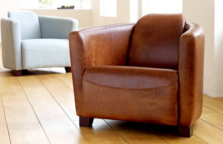 Leather Tub Chair Hudson Armchairs