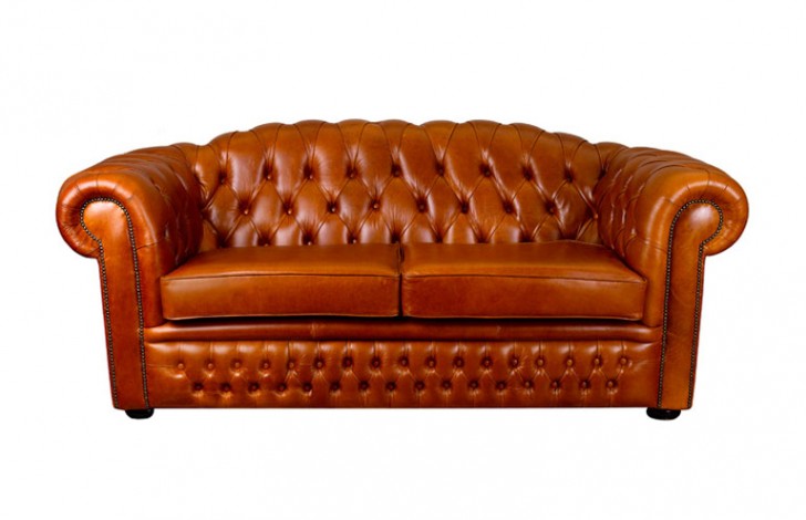 Ashford Leather Buttoned Sofa