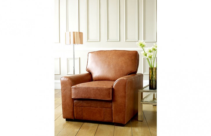 London Tan Leather Sofabed