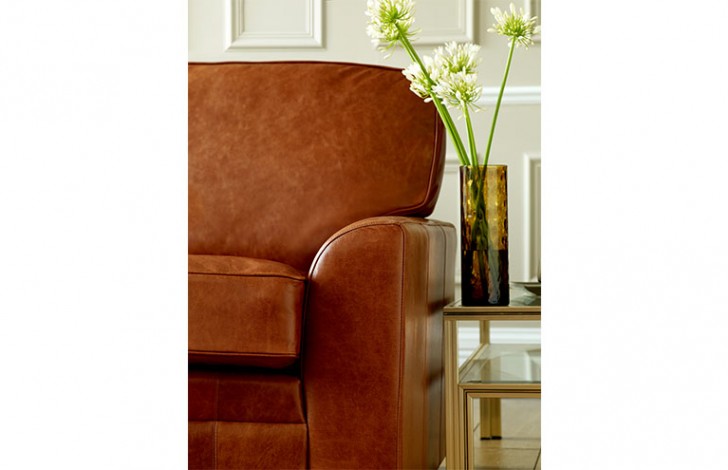 London Tan Leather Sofabed