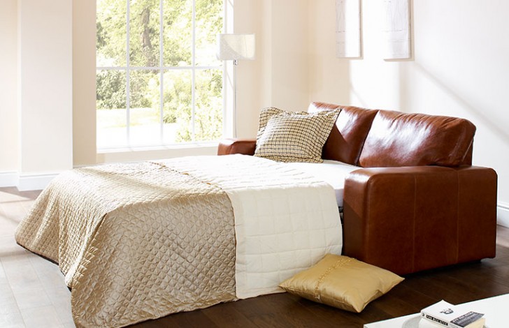 1 5 Seater Sofa Bed Abbey Leather Couch Bed Sofa Beds
