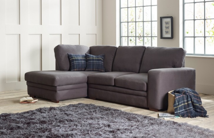 Abbey fabric corner chaise sofa