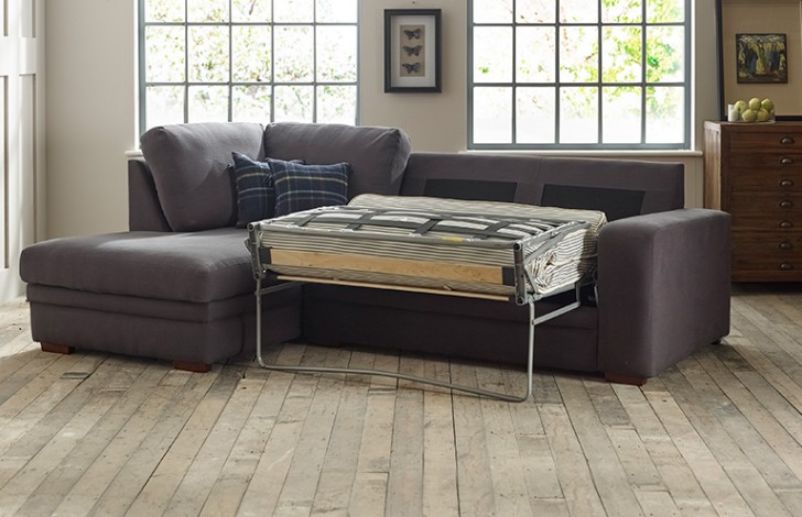 Abbey Fabric Chaise Sofa Bed