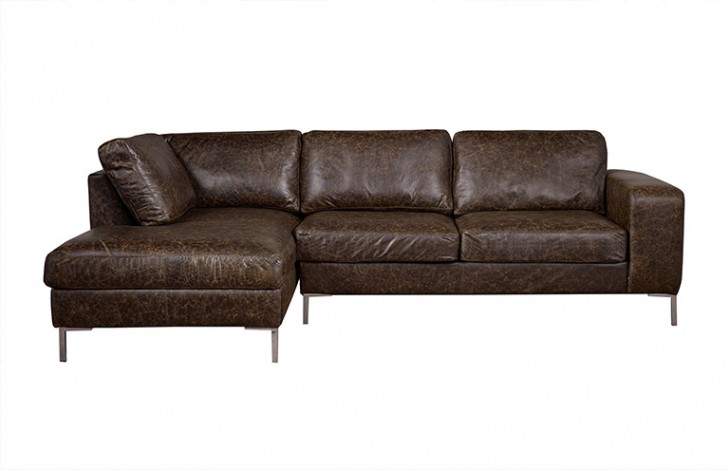 Wellington Chaise Corner Sofa Left Hand, Leather Corner Sofa With Chaise Lounge