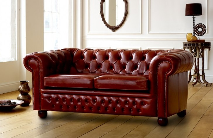 Darlington Red Chesterfield Sofa, Red Chesterfield Sofa Set