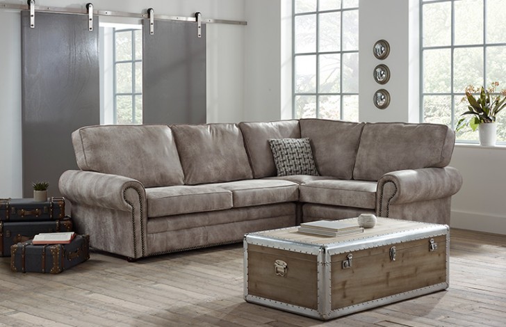 Portland Contemporary Corner Sofa Right Hand Facing