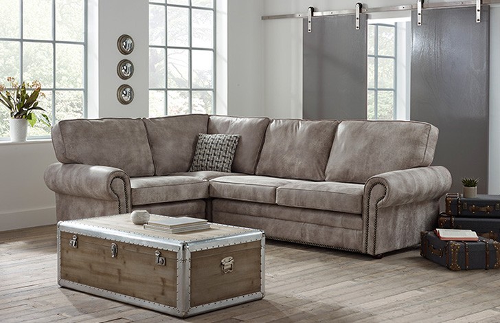 Portland Contemporary Corner Sofa Left Hand Facing