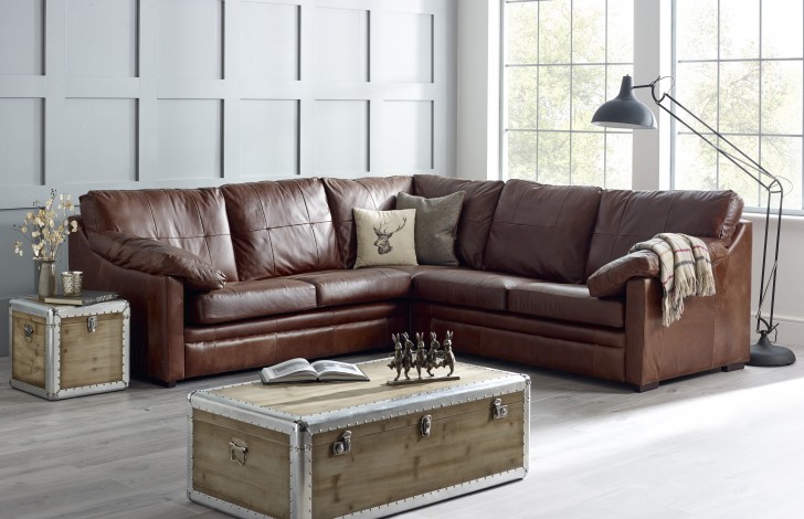 Harrington Padded Arm Corner Sofa