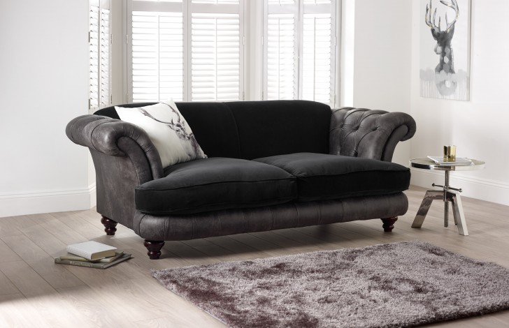 St Elizabeth Leather Fabric Sofa