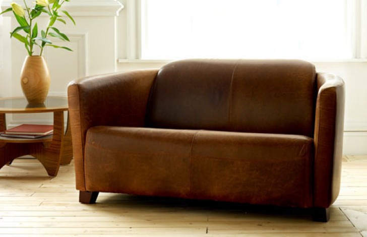 Hudson leather best sale tub chair