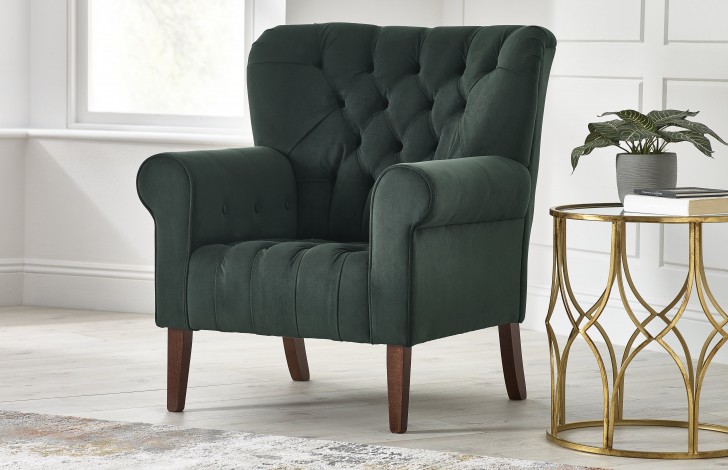 Oliver Fabric Spoon Back Chair