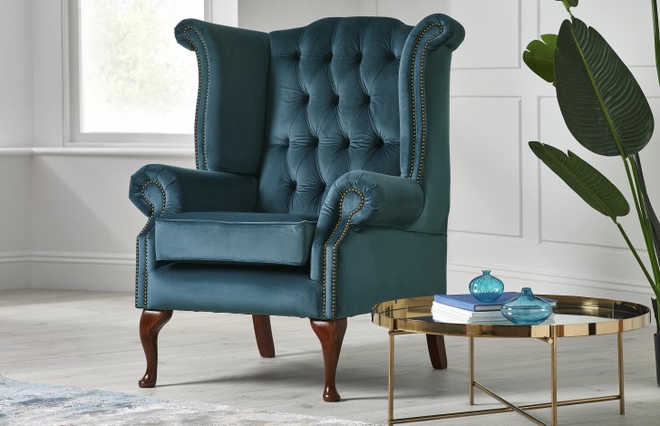 Scroll Wing Chair