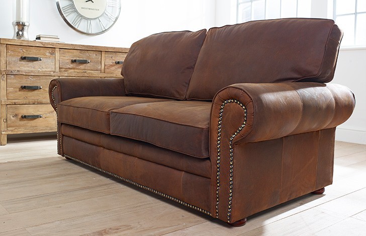 Portland Leather Sofabed