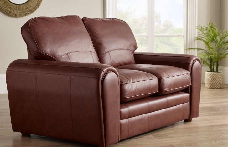 Burgundy leather sales sofas for sale