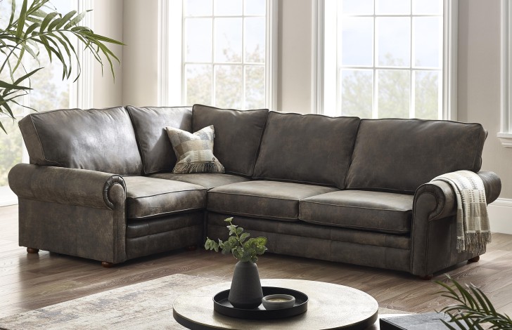 Portland Contemporary Corner Sofa Left Hand Facing