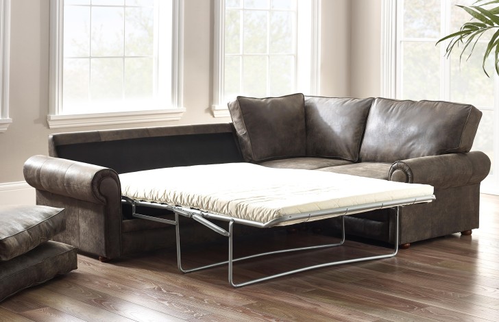 Portland Contemporary Corner Sofa Bed Right Hand Facing