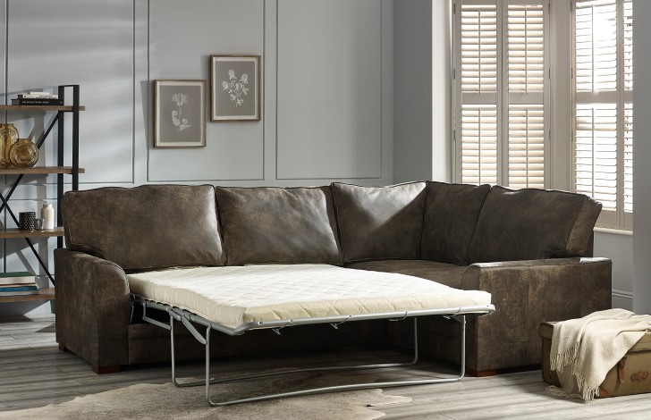 Liberty Leather Corner Sofa Bed