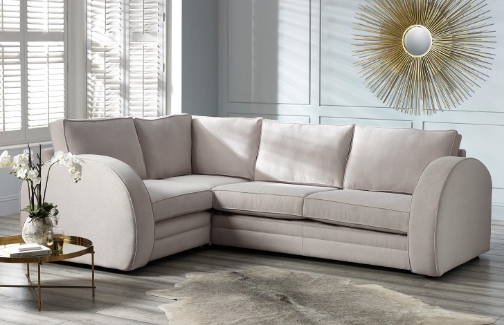 Art Deco Fabric Corner Sofa