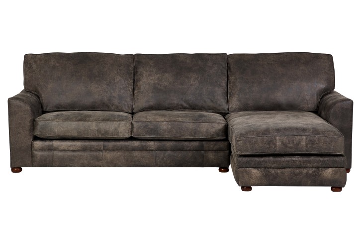 Liberty Leather Storage Chaise right hand facing