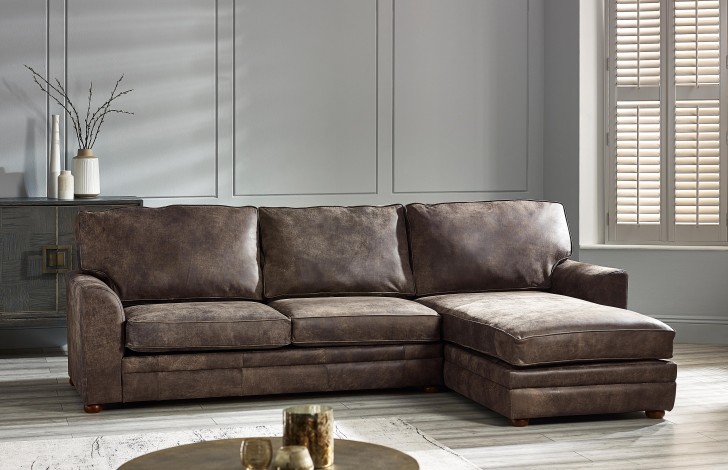 Liberty Leather Storage Chaise Sofa Bed Right Hand Facing