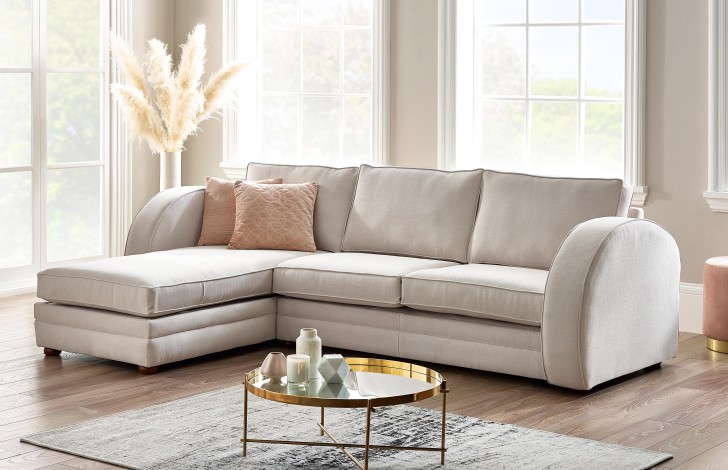 Cream left hand corner sofa sale