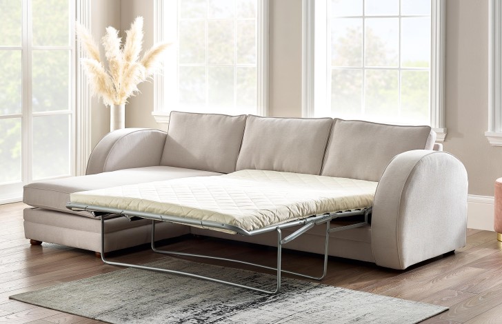 Corner sofa bed shop with sprung mattress