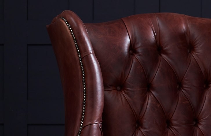 Manchester Leather Wing Chair