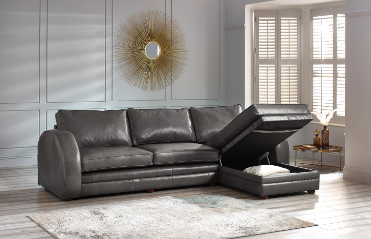 Art Deco Contemporary Chaise Sofa Leather Chaise Sofas