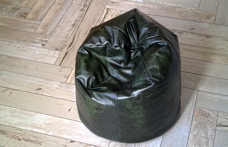 Macy Leather Beanbag