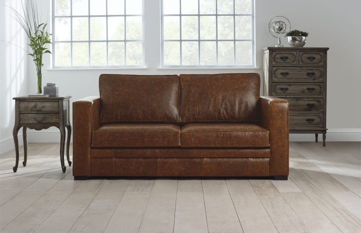 Trafalgar Compact Leather Sofa