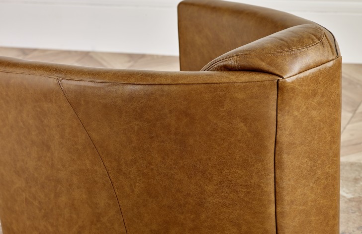 Hudson Leather Tub Chair